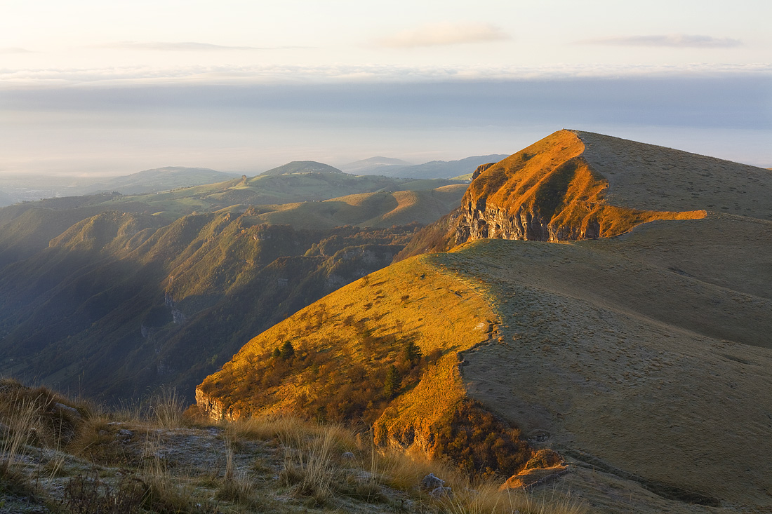 Lessinia; Passo Malera alle prime luci dell'alba.