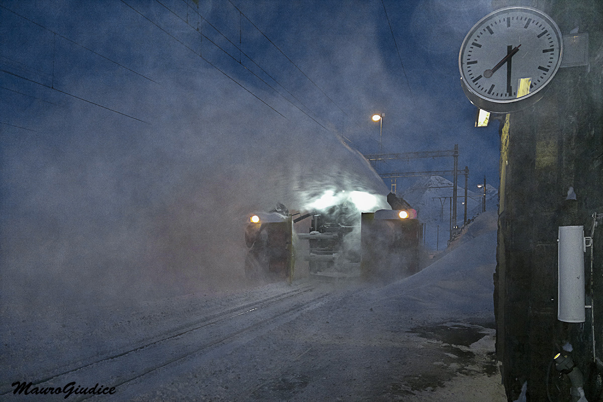 fresa neve RhB al lavoro