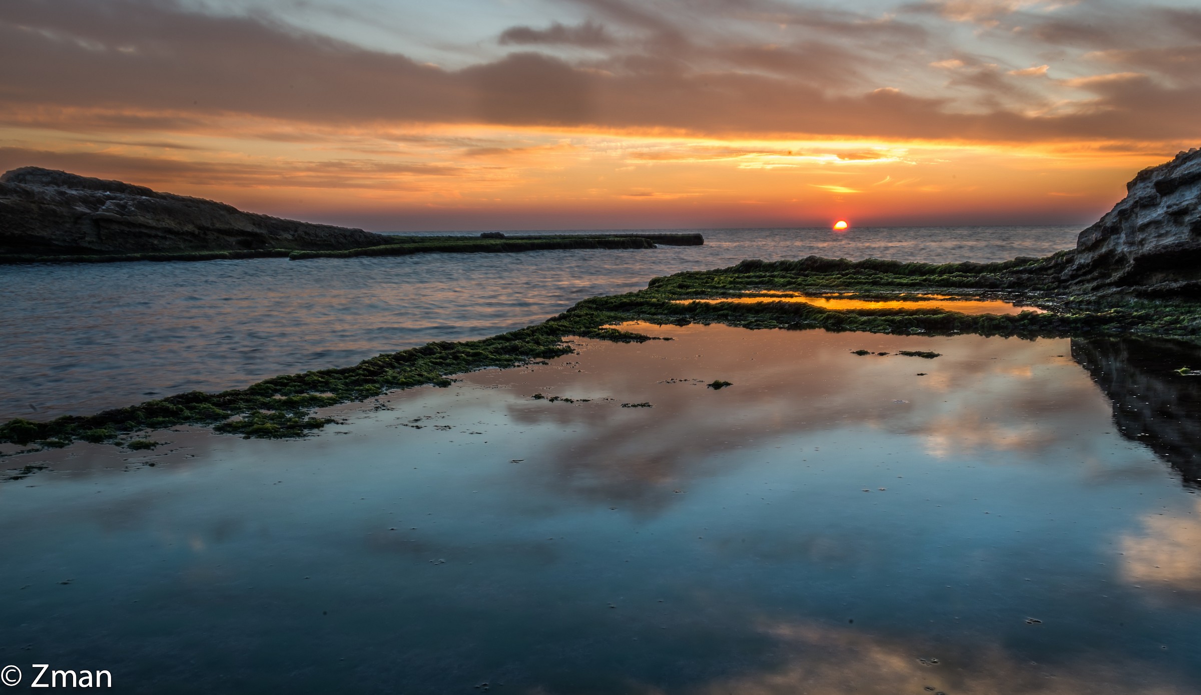 Sunset near Alrawoshe PiGEON rock