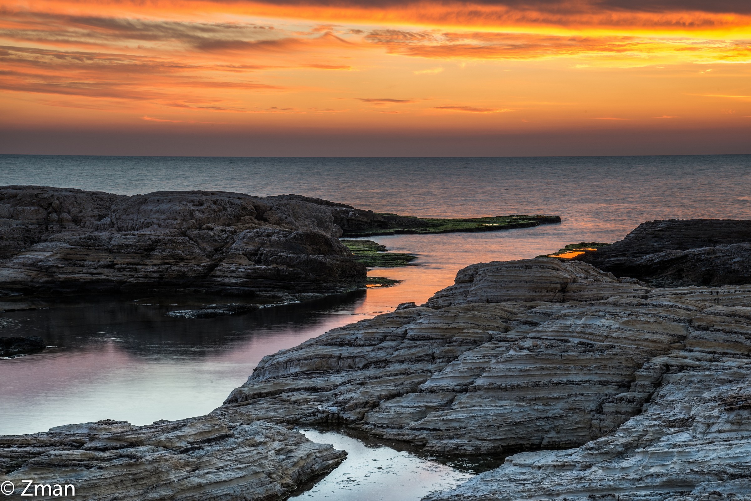 Sunset near Alrawoshe PiGEON rock