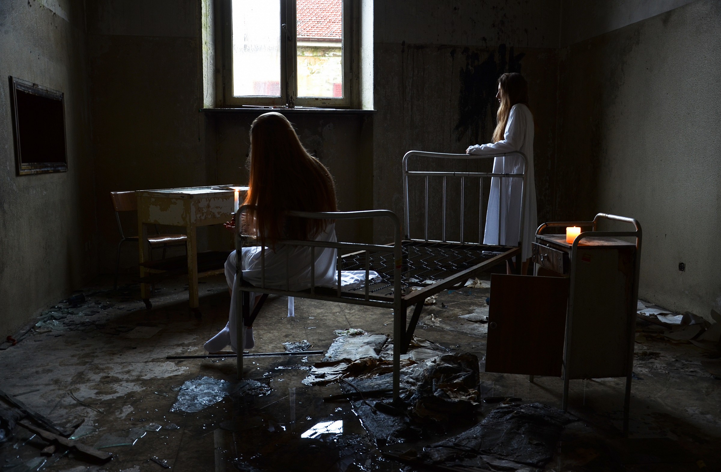 The darkness in a room. Former Asylum Mombello