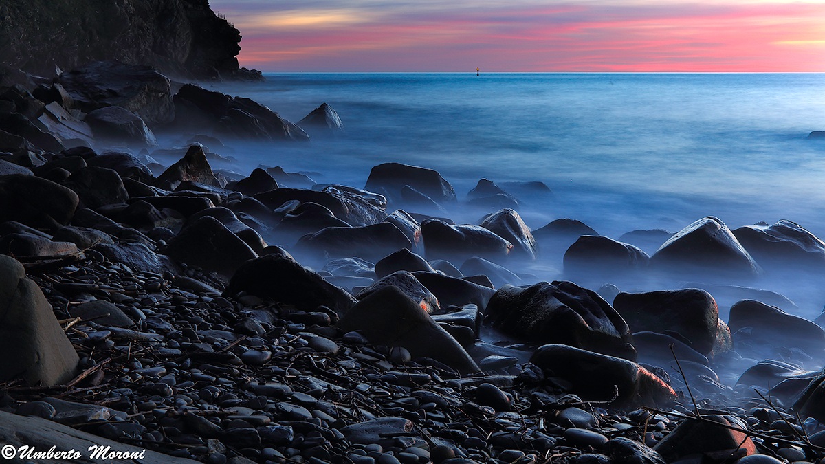 Sunset at a beach in Rio Maggiore