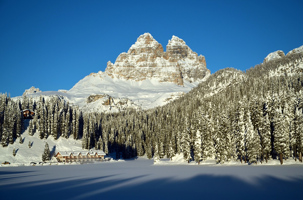 The Three Peaks with Lake Misurina