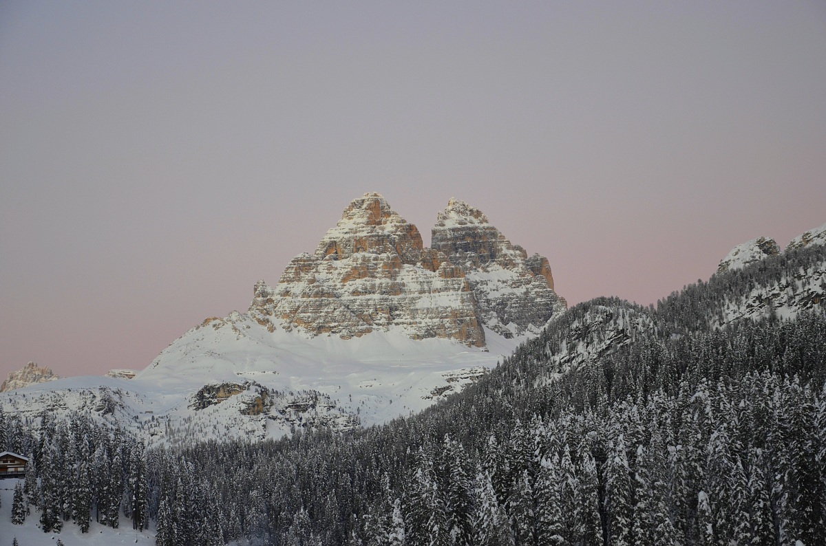 Three Peaks at sunset