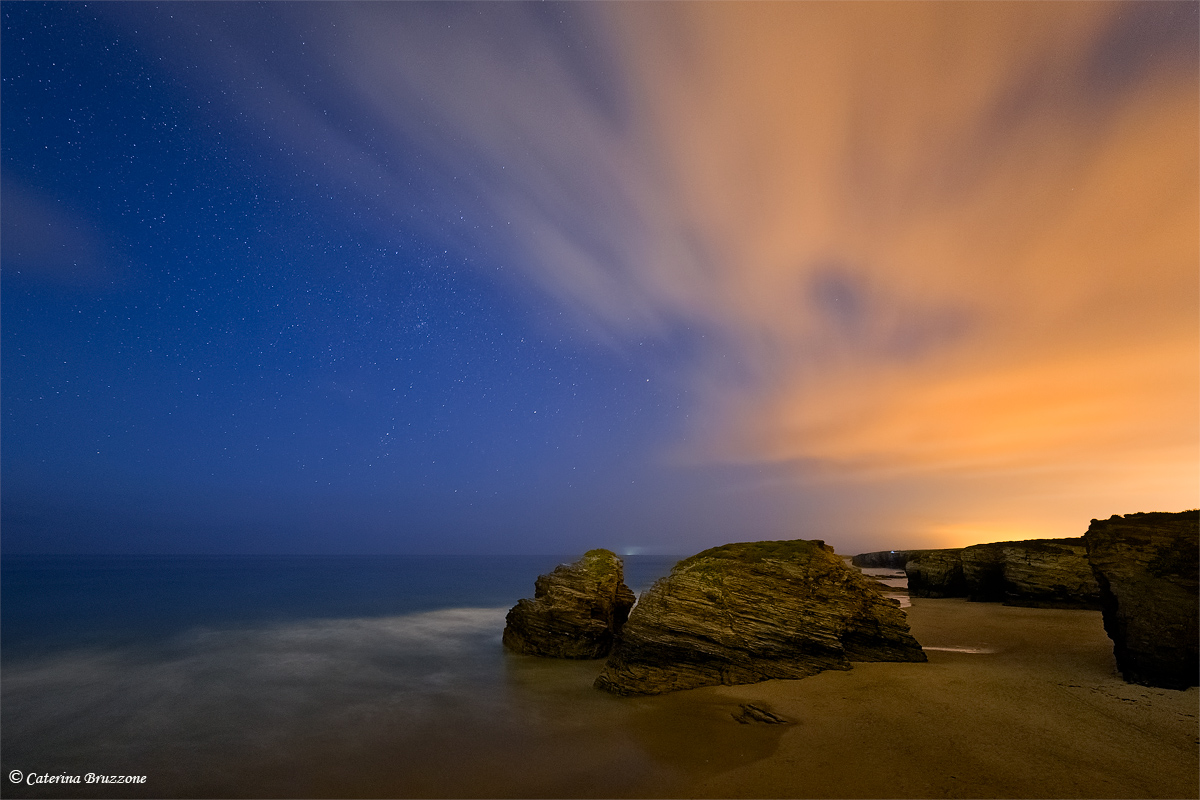 Night in Playa Catedrales
