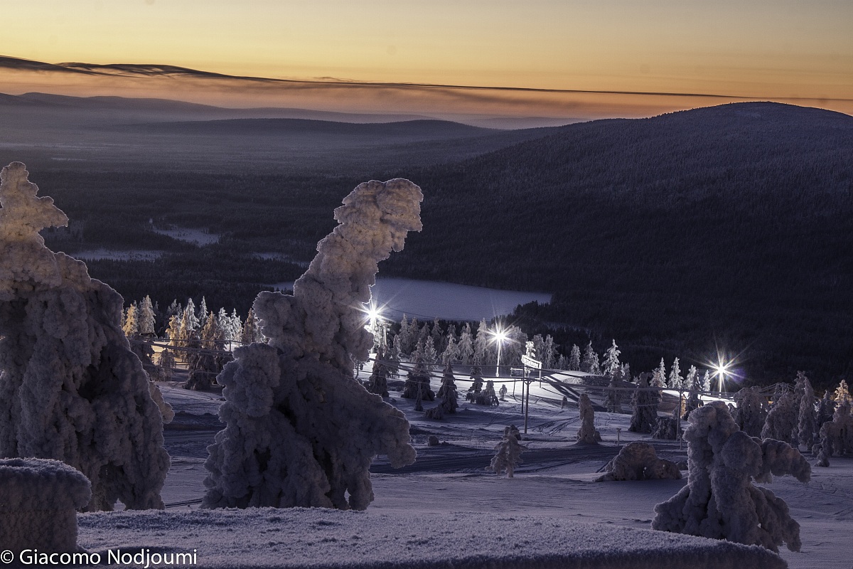 Frozen Lake in the valley