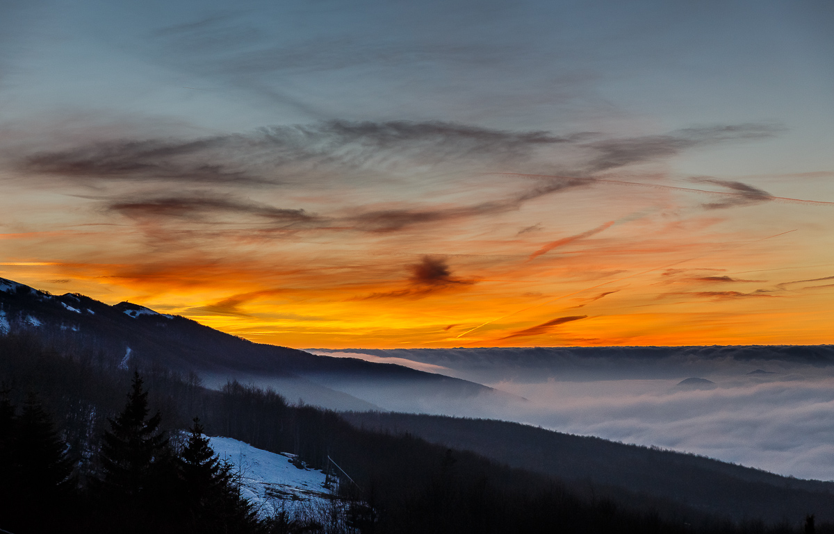 The colors above the clouds