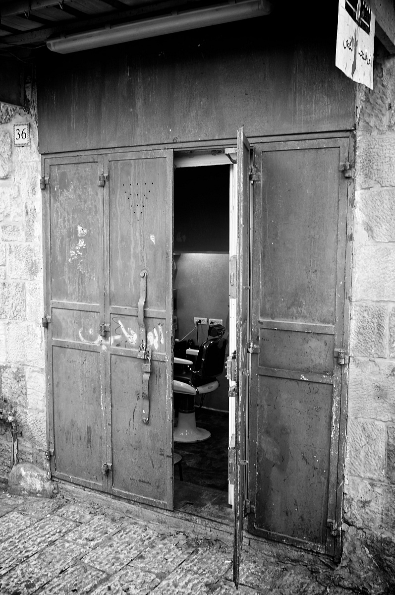 Bottega di barbiere a Gerusalemme