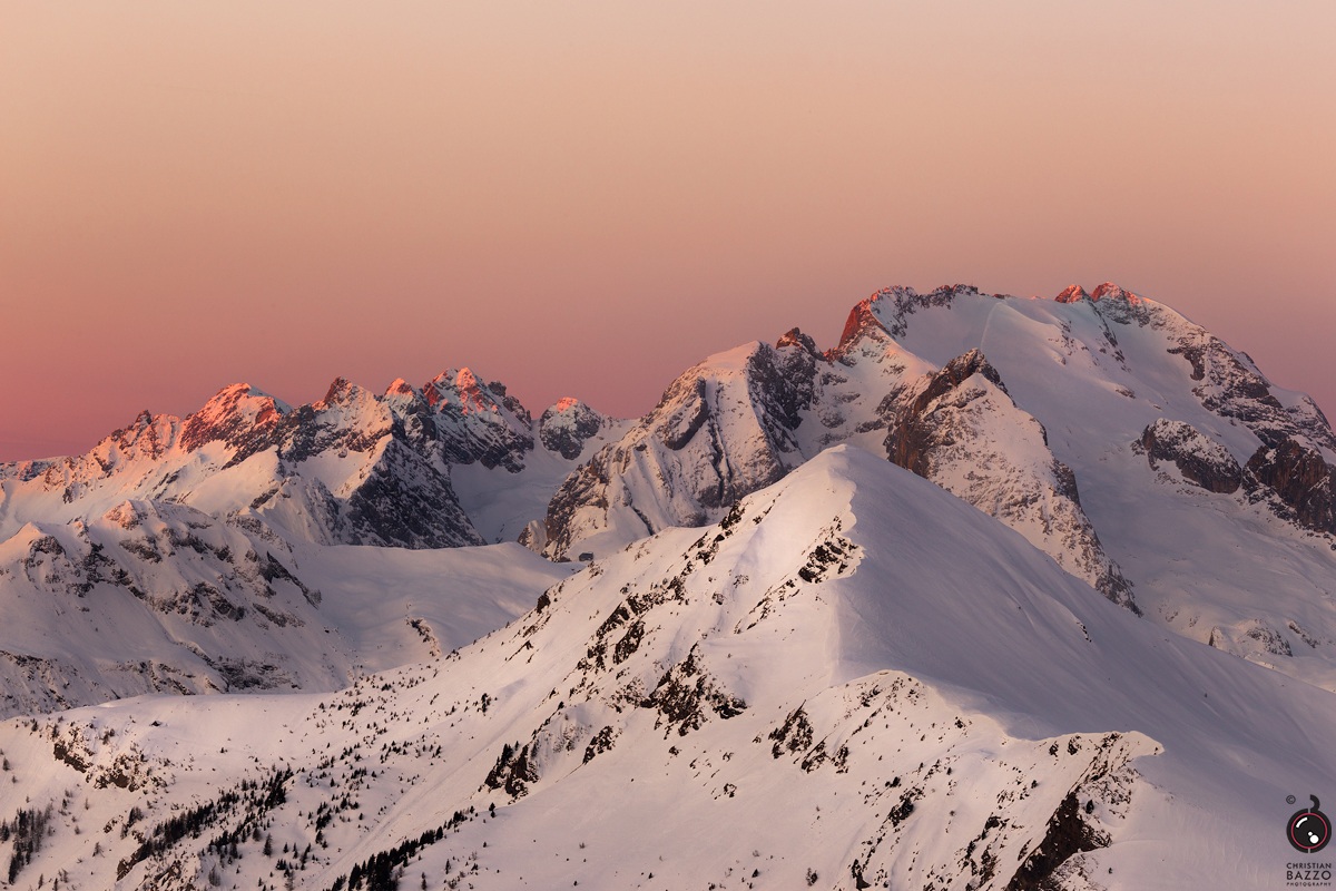 Kisses of light on the Marmolada