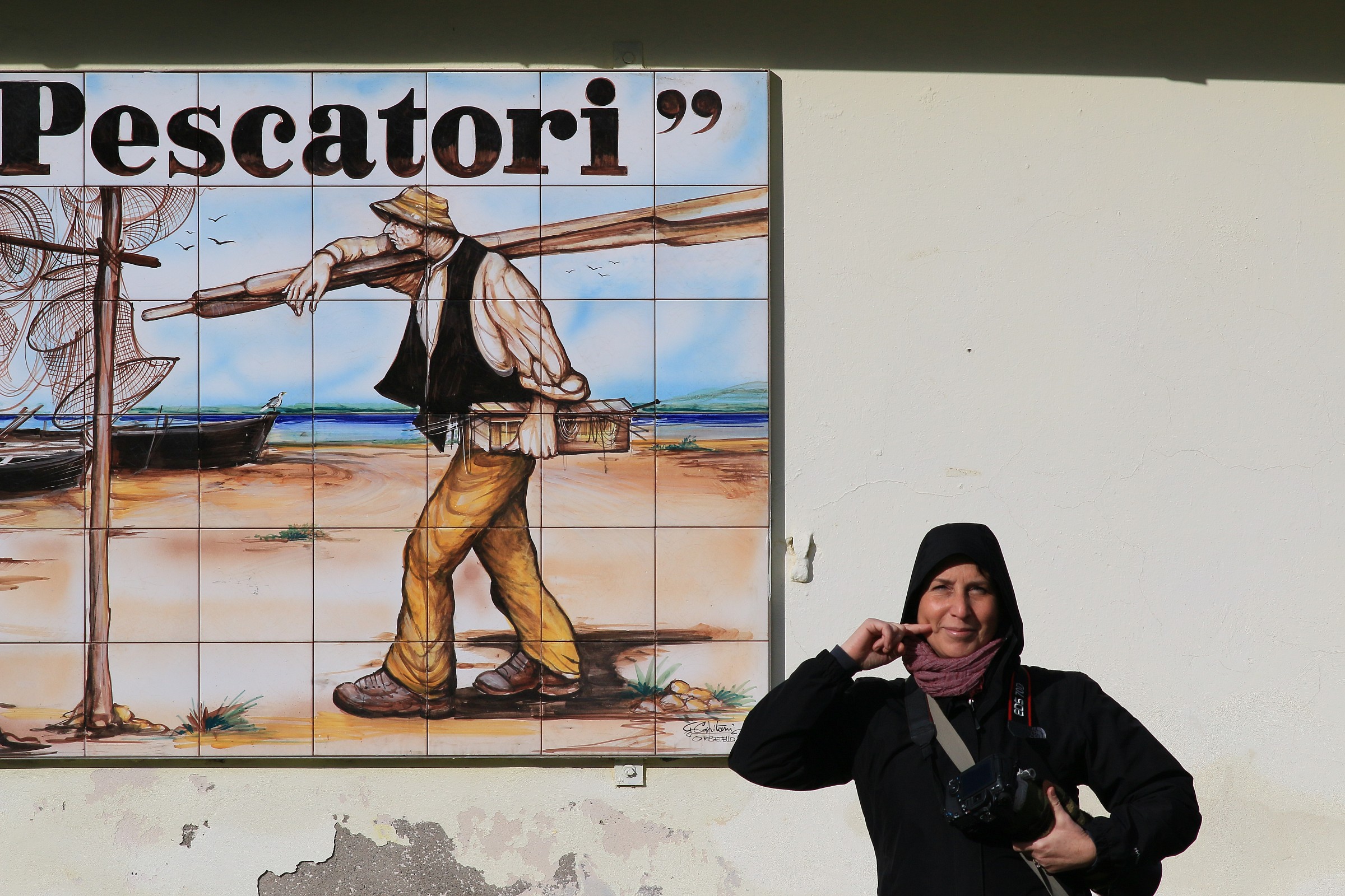 I front of a good restaurant