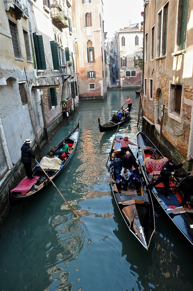 venezia traffico nelle vie