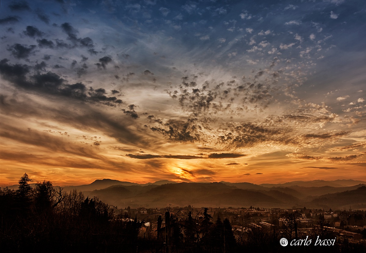 sunset in front of us