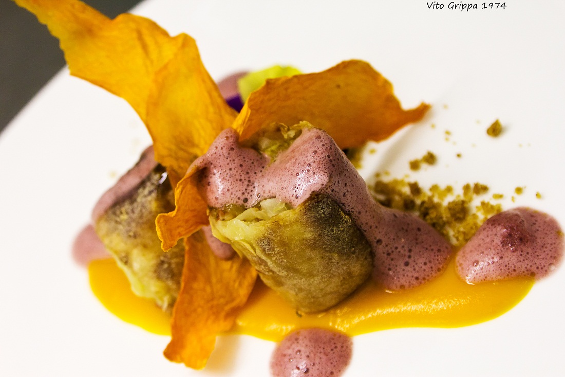 Roll crunchy cabbage