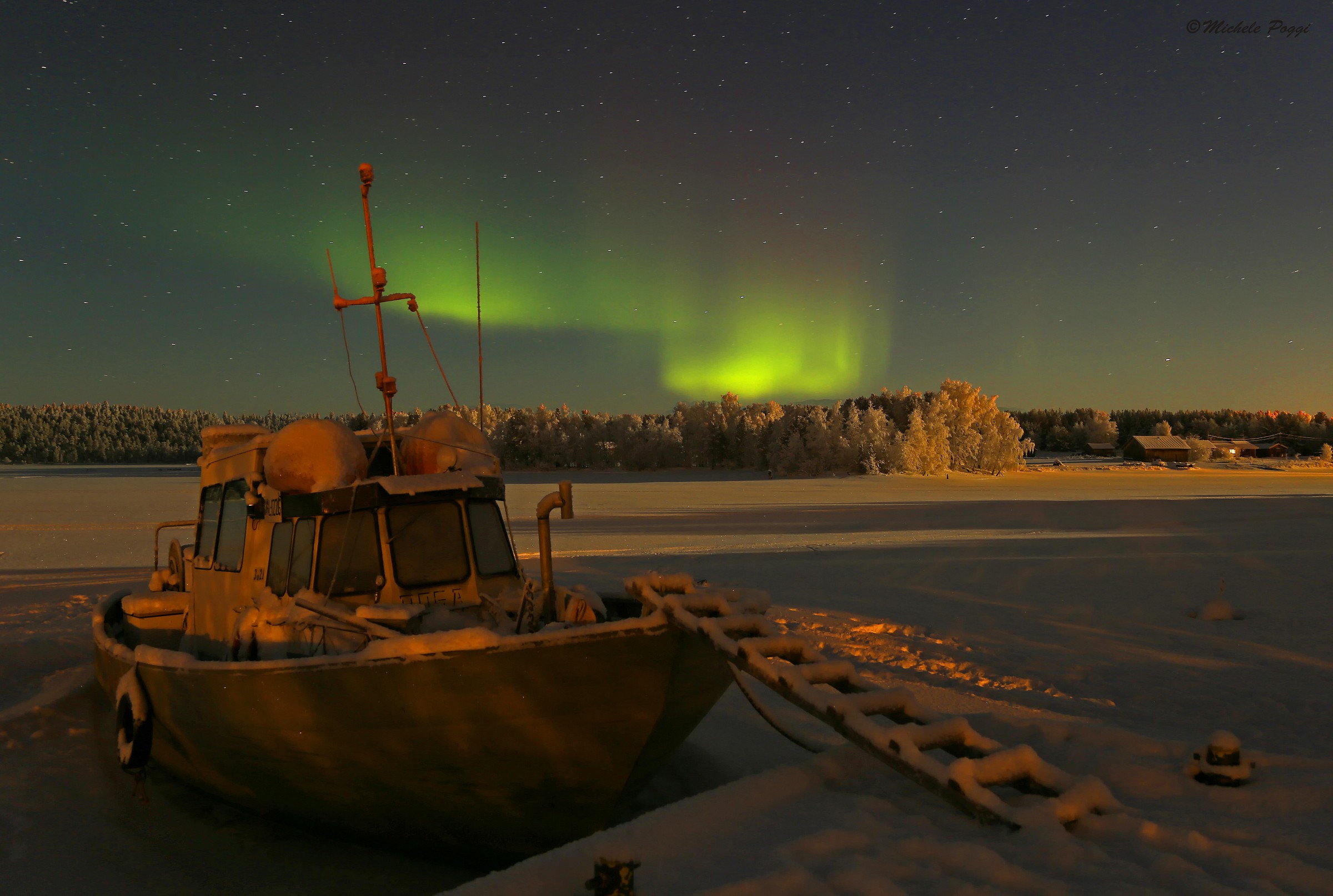 Sunrise on Lake Inari