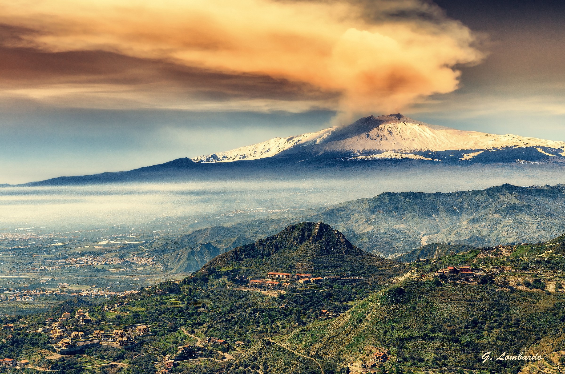 Etna - Fumata di cenere