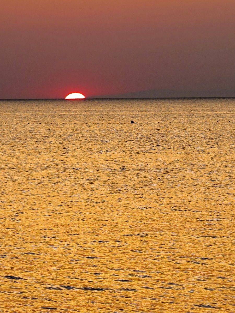tramonto sul mare di Croazia