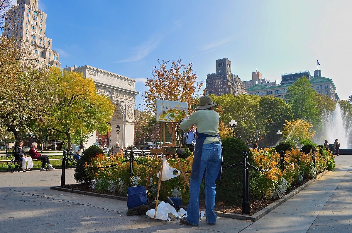 Painter in Washington Square