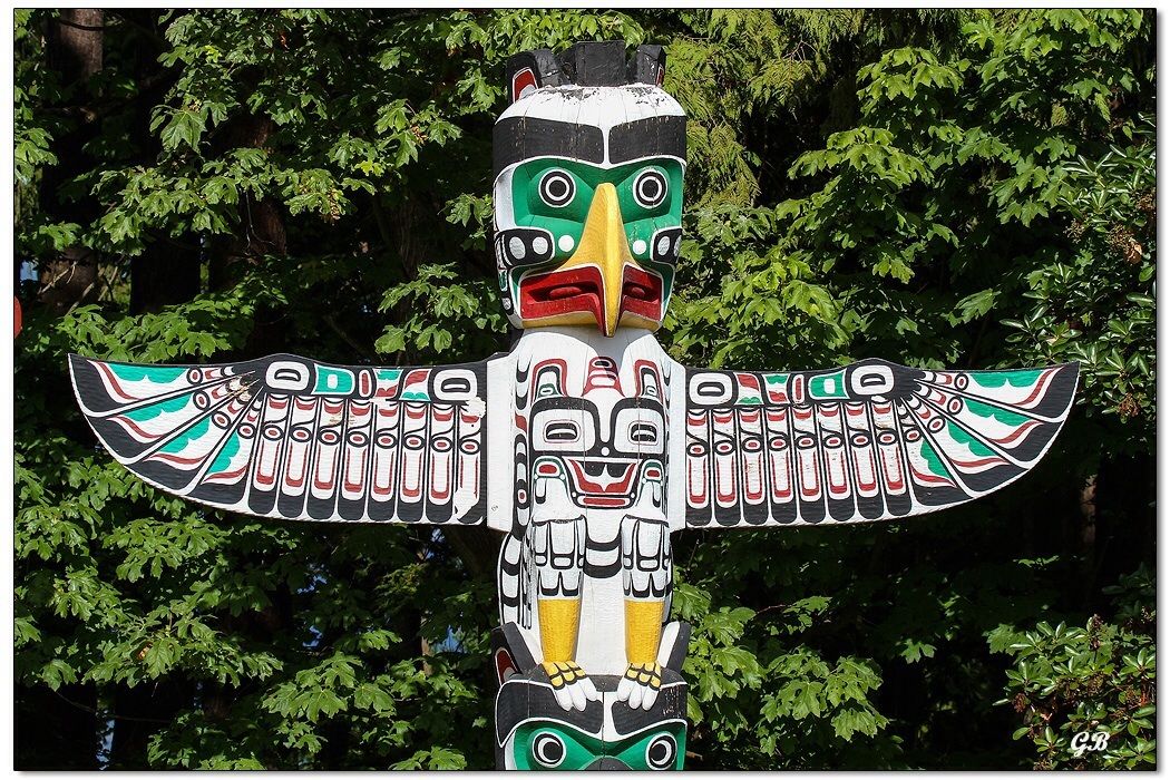 Totem Pole in Stanley Park - Vancouver