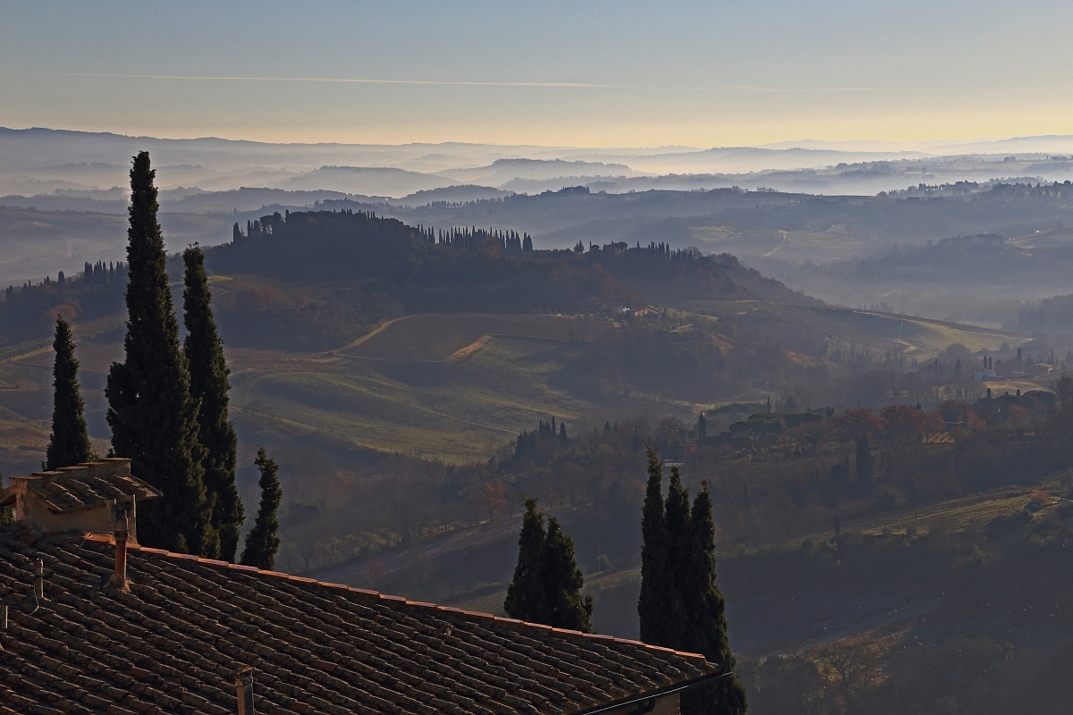 The Val d'Elsa View from San Gimignano