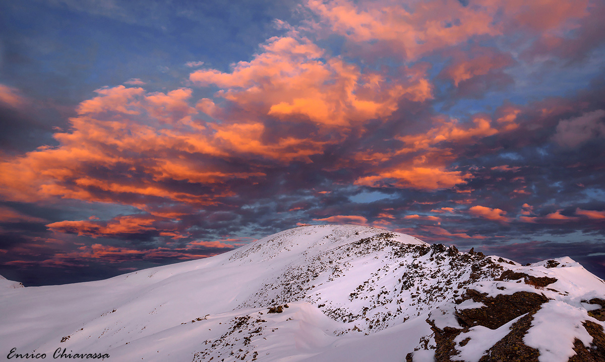 The sky is colored ...