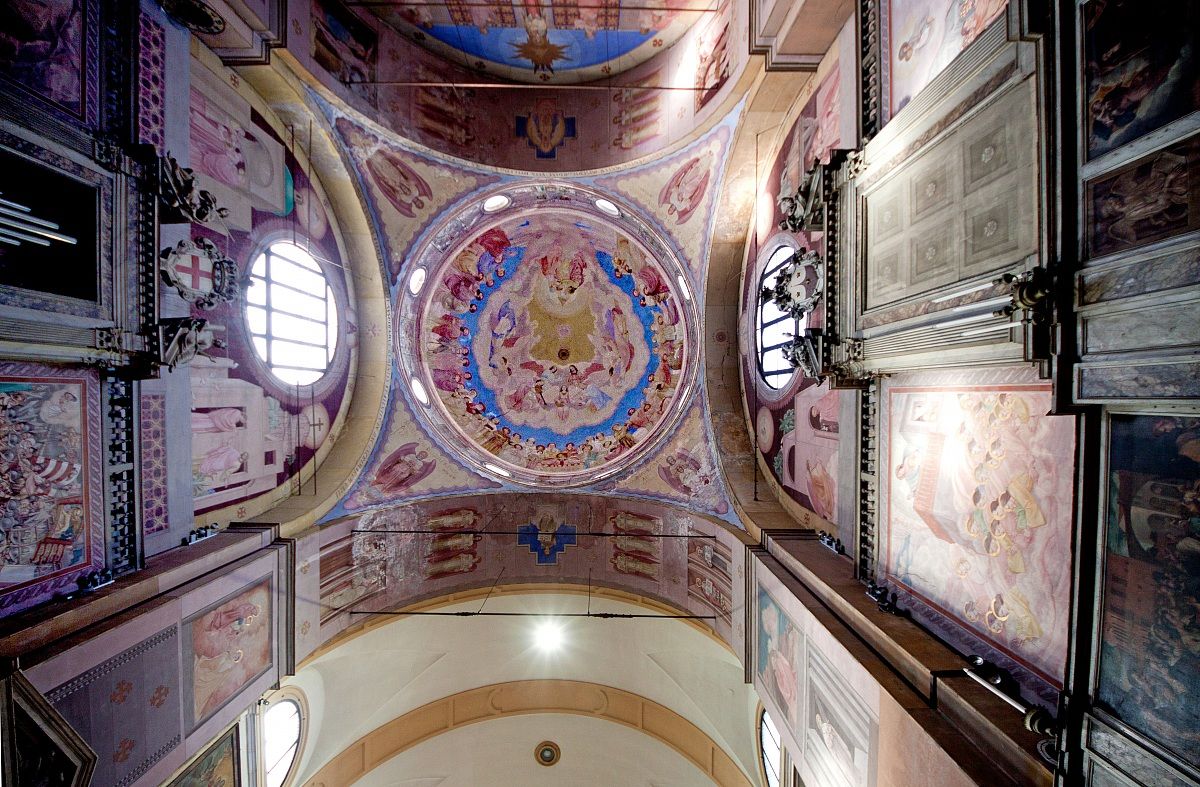 Basilica del Carmine, particolare del soffitto