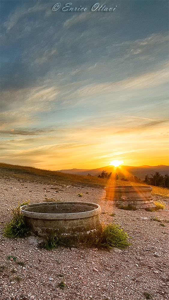 Tramonto sulla testa del Duce