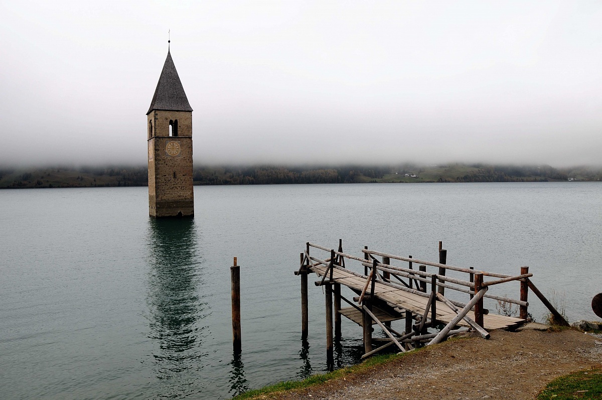 Belltowet fogg, Lago Resia, Alto Adige