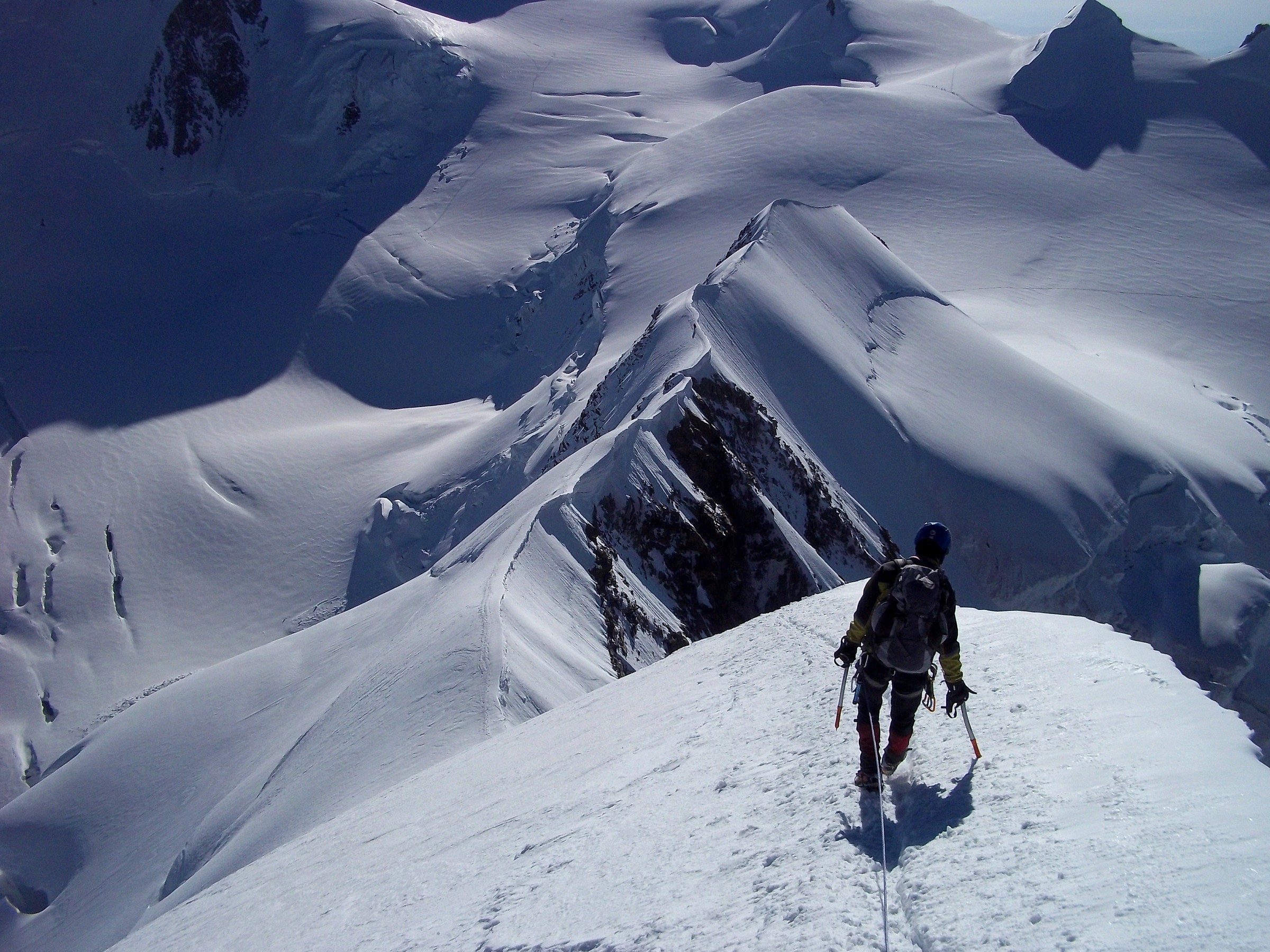 Crossing the Lyskamm