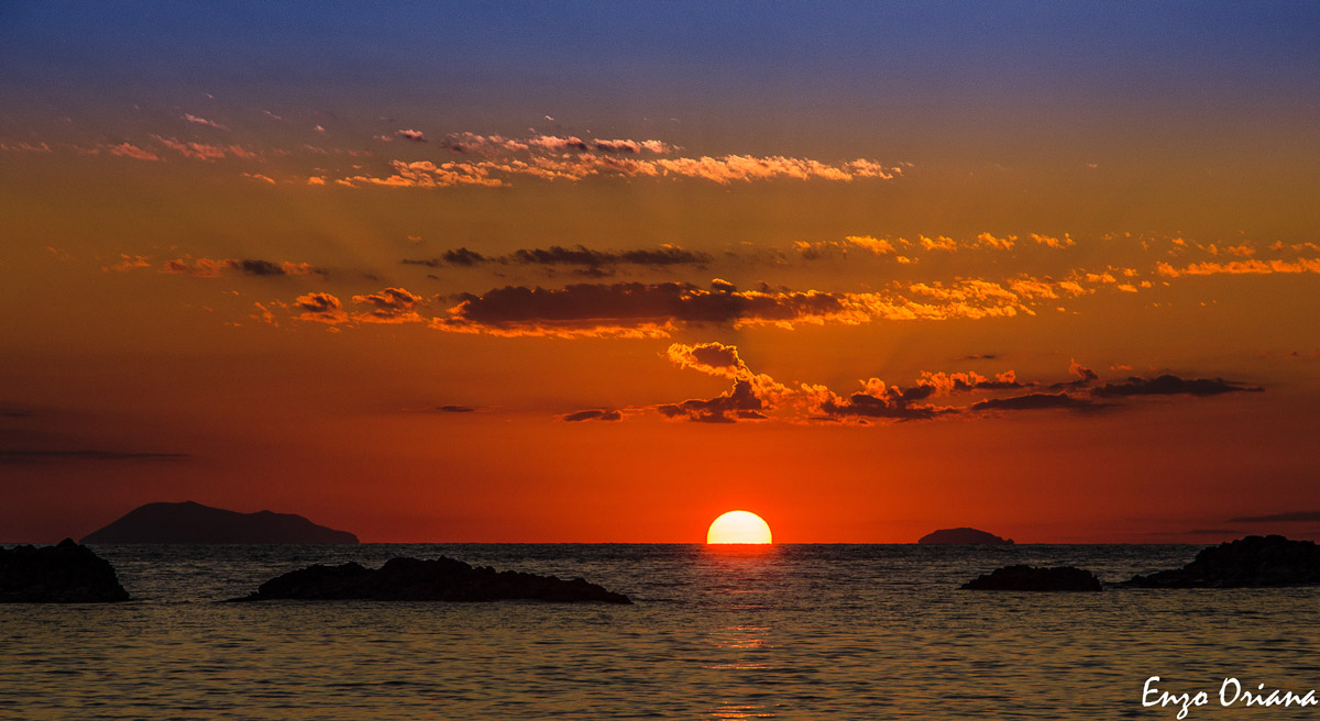 Tramonto sulle Eolie