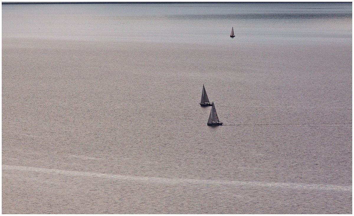 Sails on the lake ...