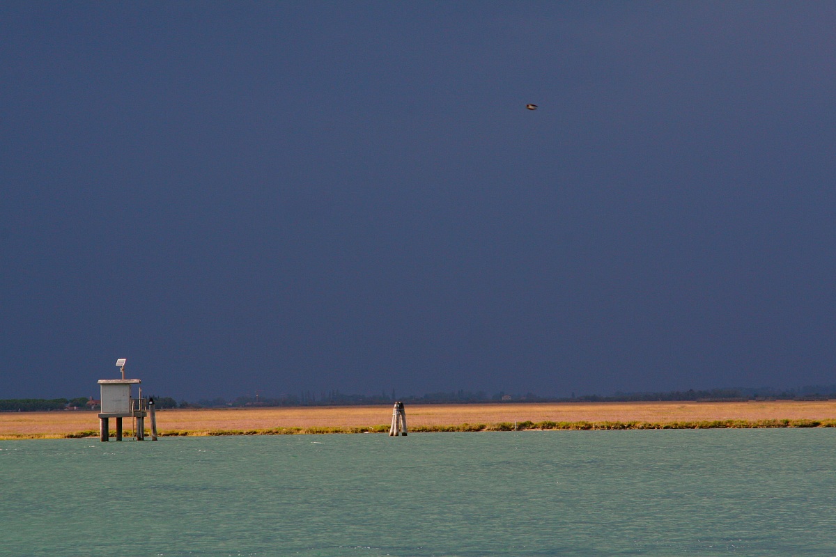 barena, cielo in tempesta