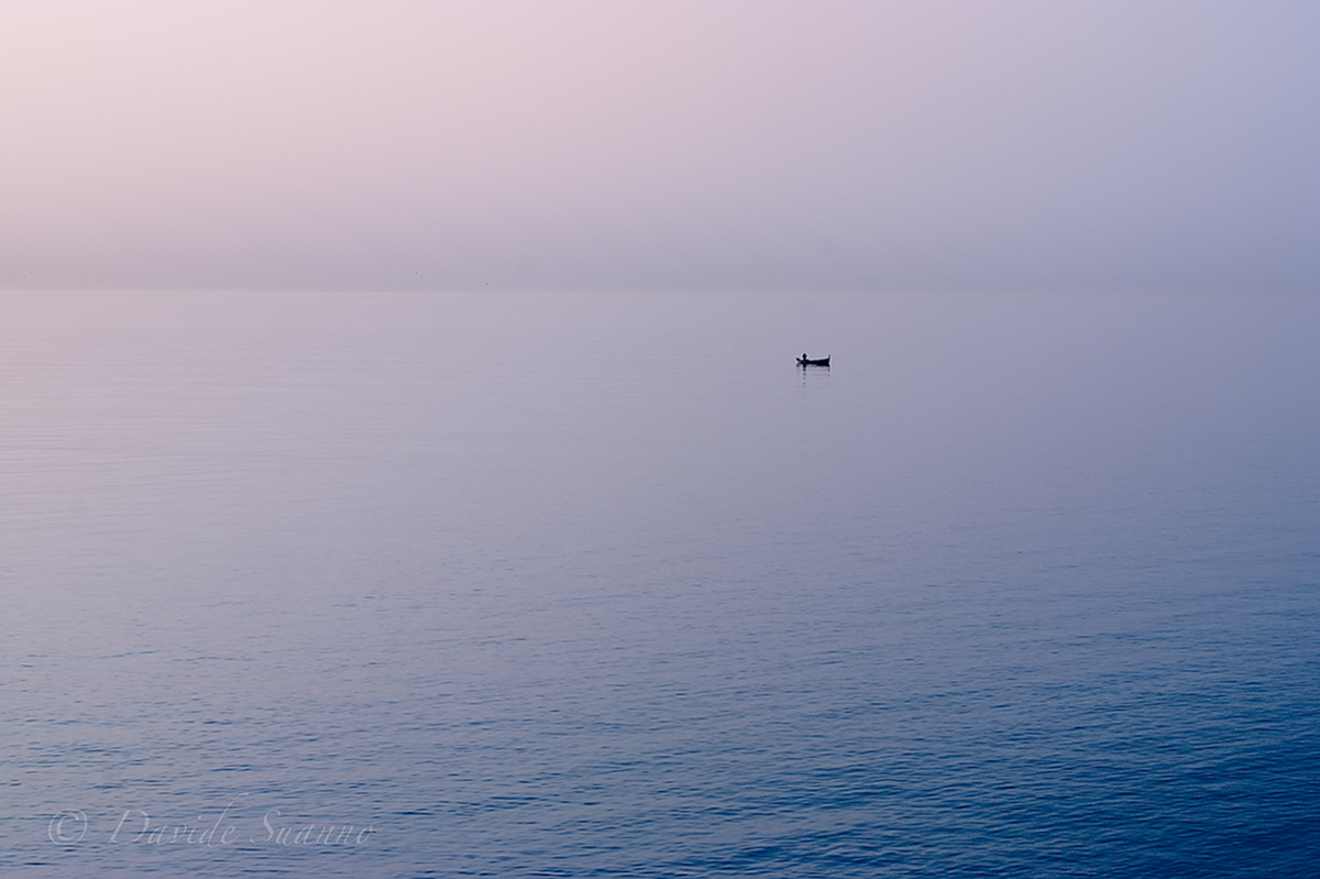 Pescatore all'alba.