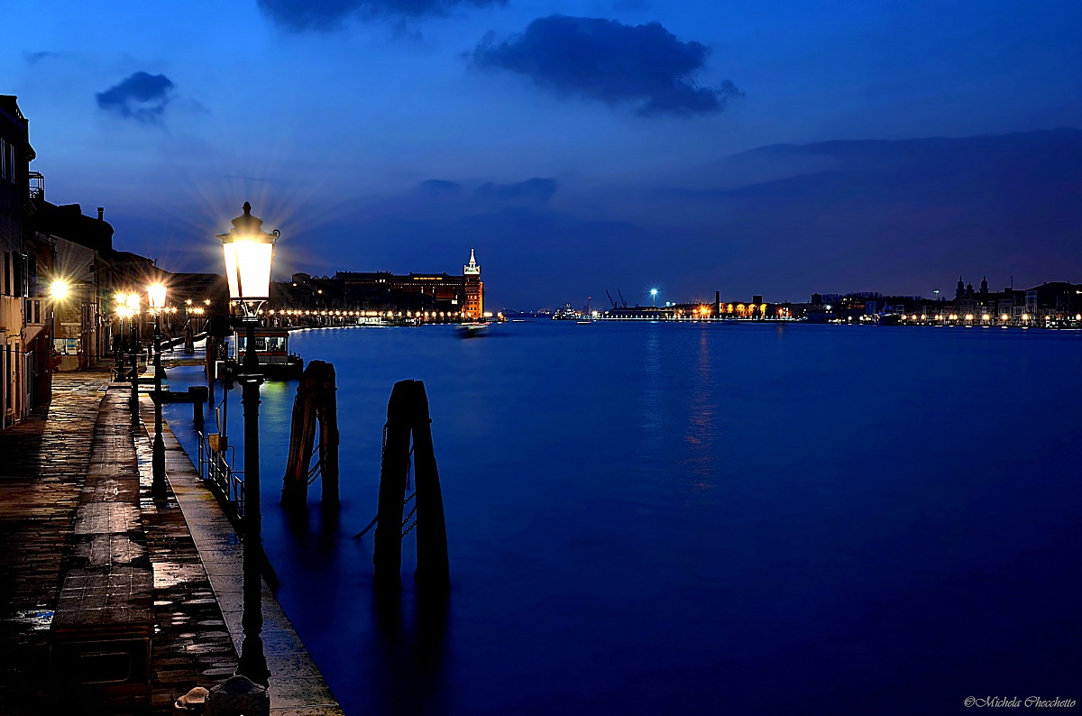Last lights in the lagoon