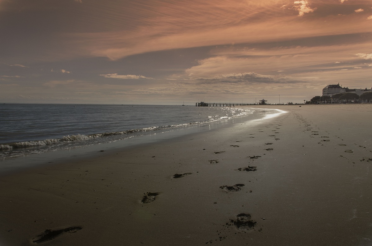 Sunset at the end of summer