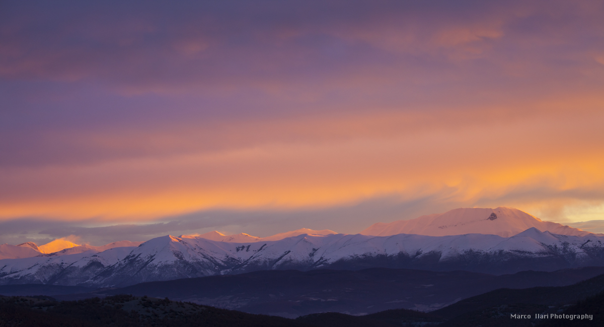 sunrise on the Sibillini