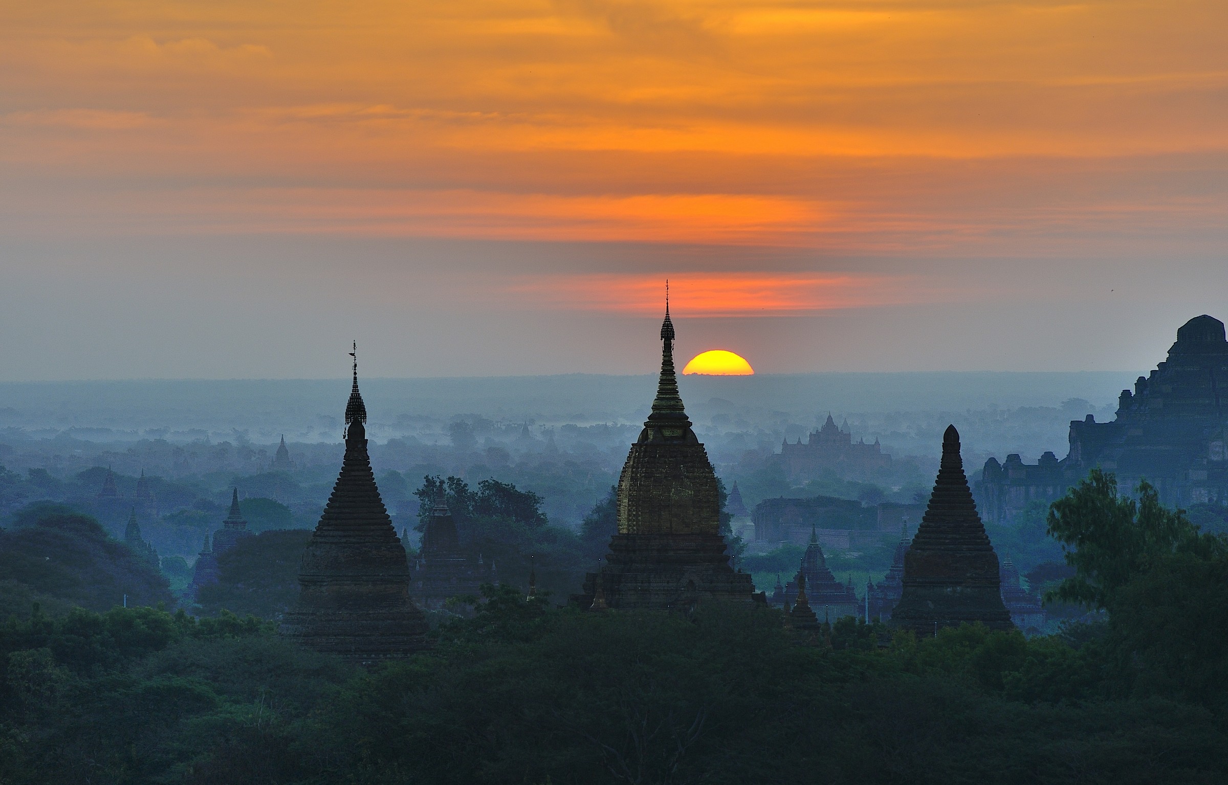 Sunrise over Bagan