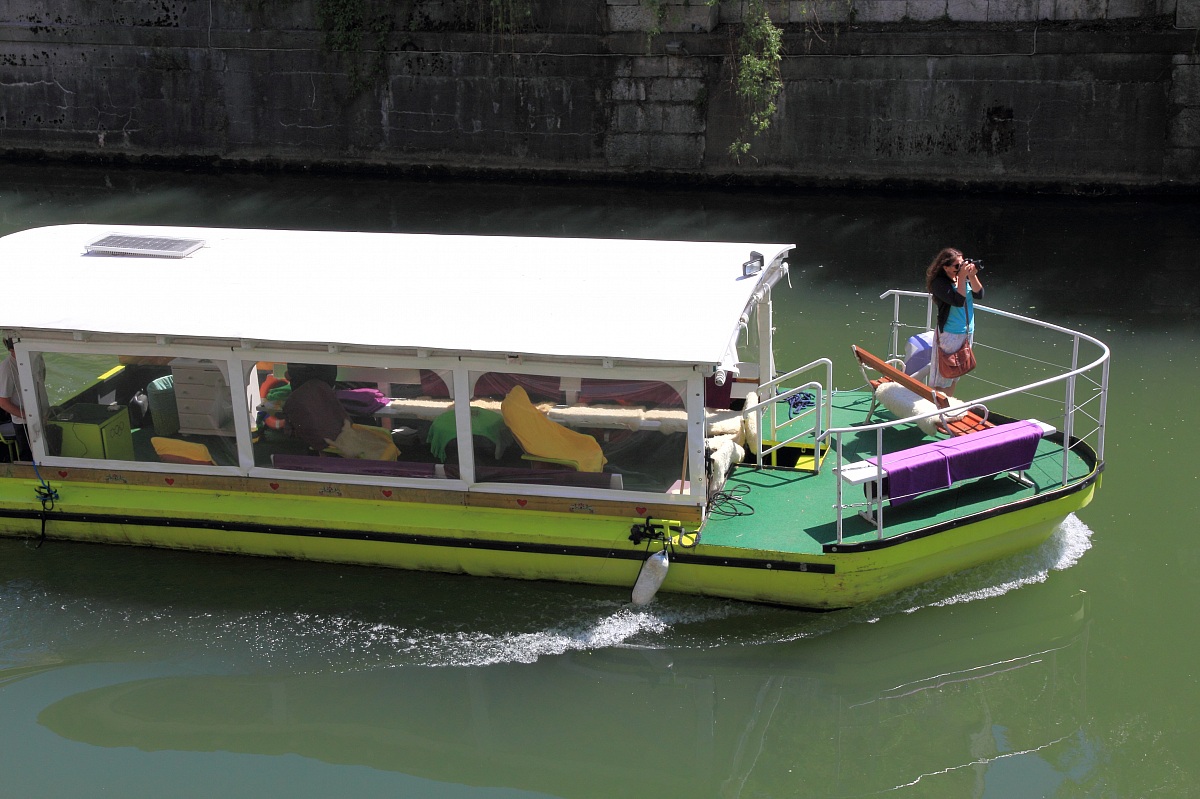 La fotografa sulla barca