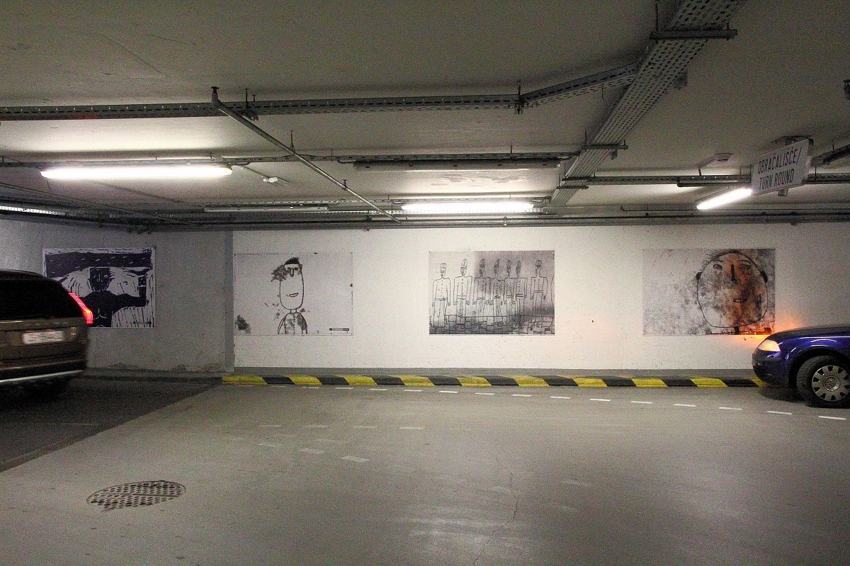 In uscita dal parcheggio artistico