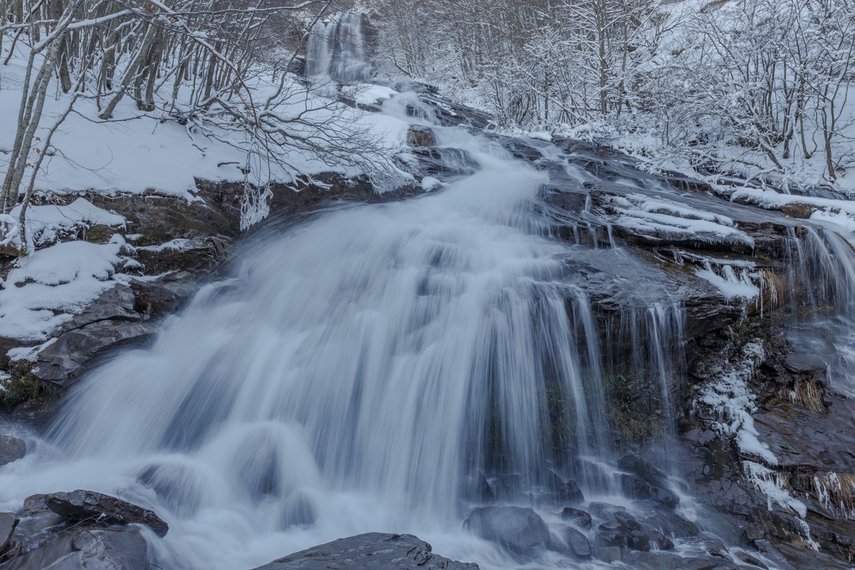 Cascate nella neve