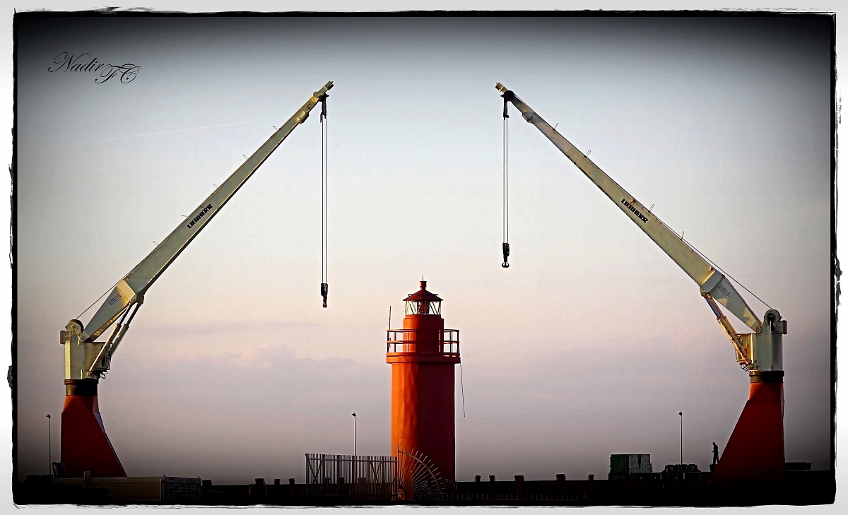 The arms of the lighthouse