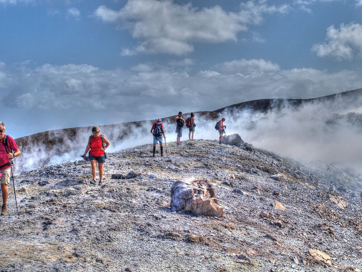 Sul cratere di Vucano
