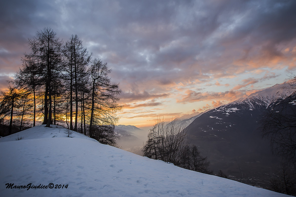 sunset in Valtellina