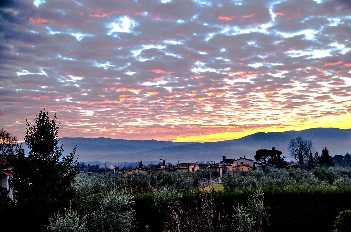 tramonto sul paesino