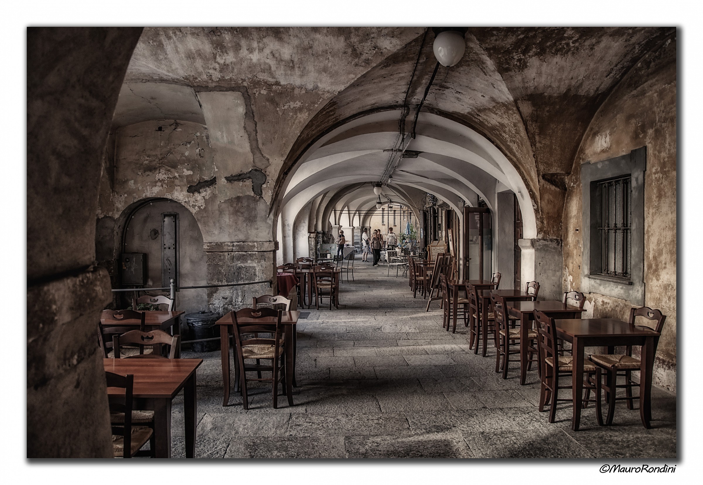 The arcades of old Mondovi