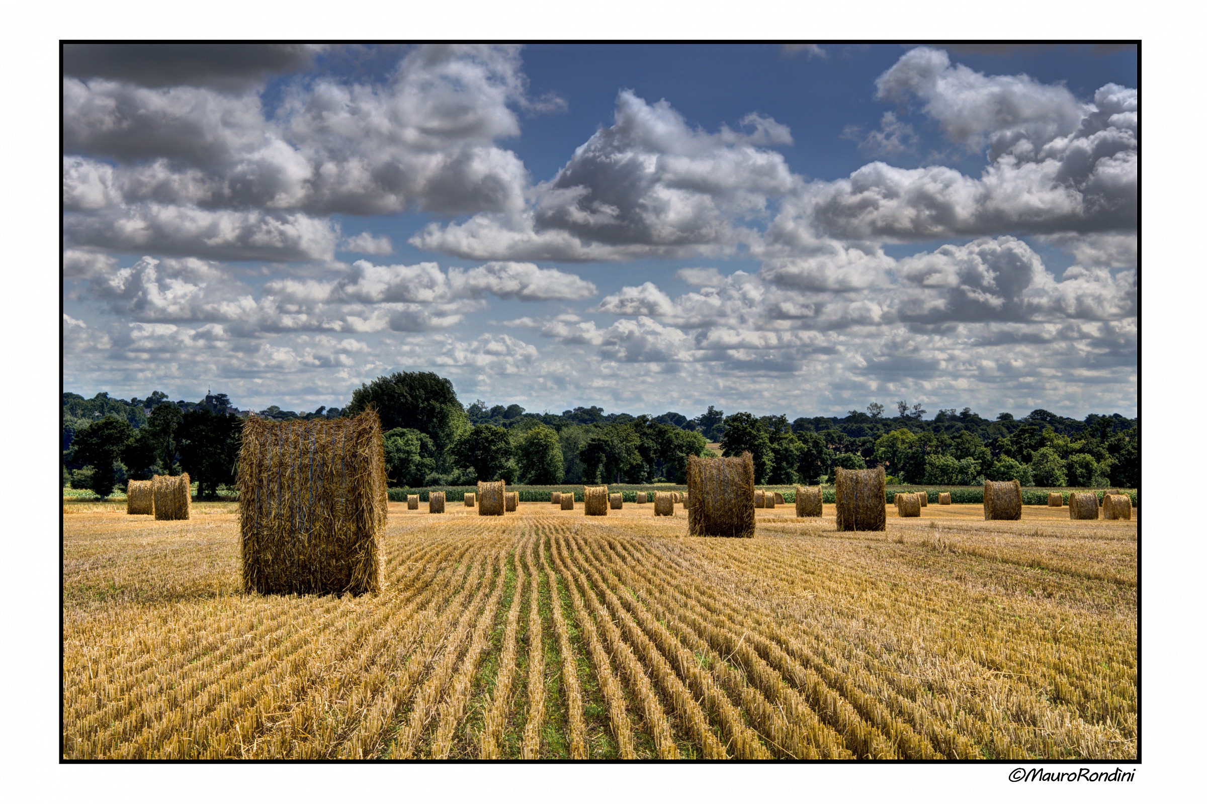 Bales of straw
