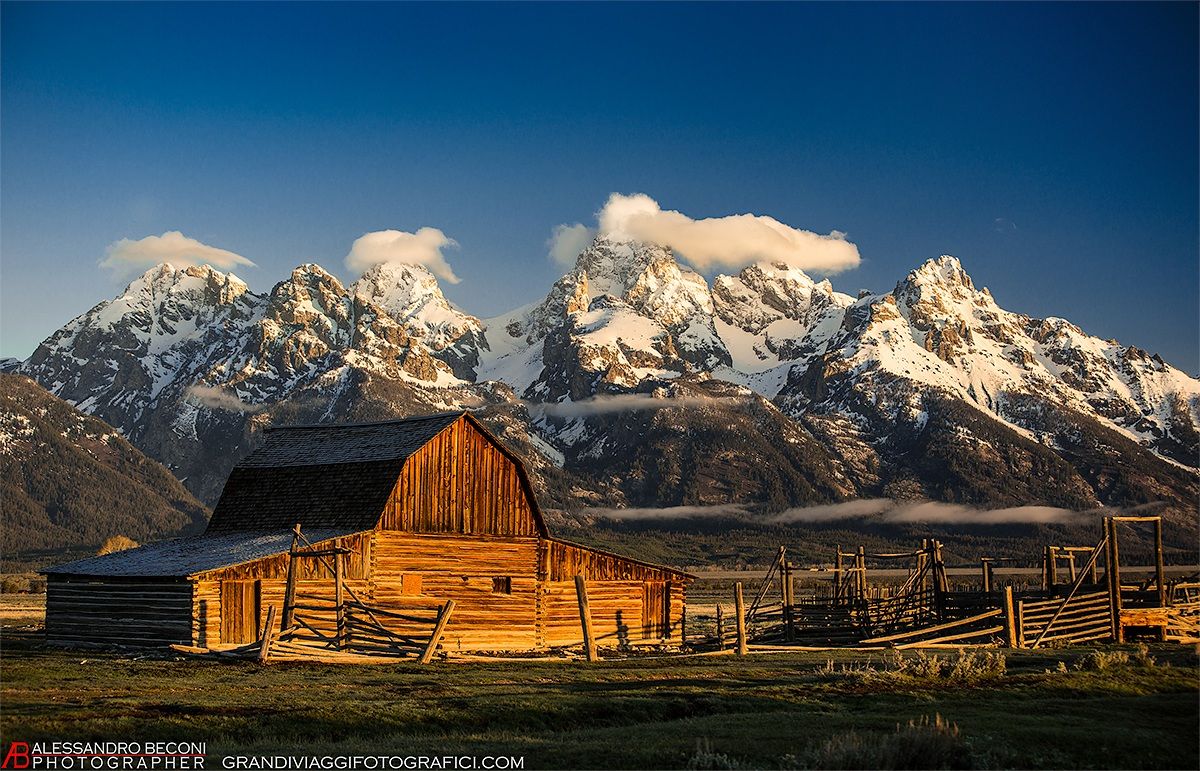 Prime luci al Mormon row