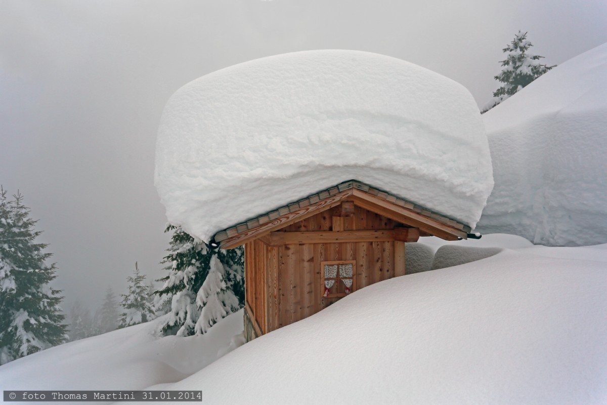Piccola baita, grande nevicata!