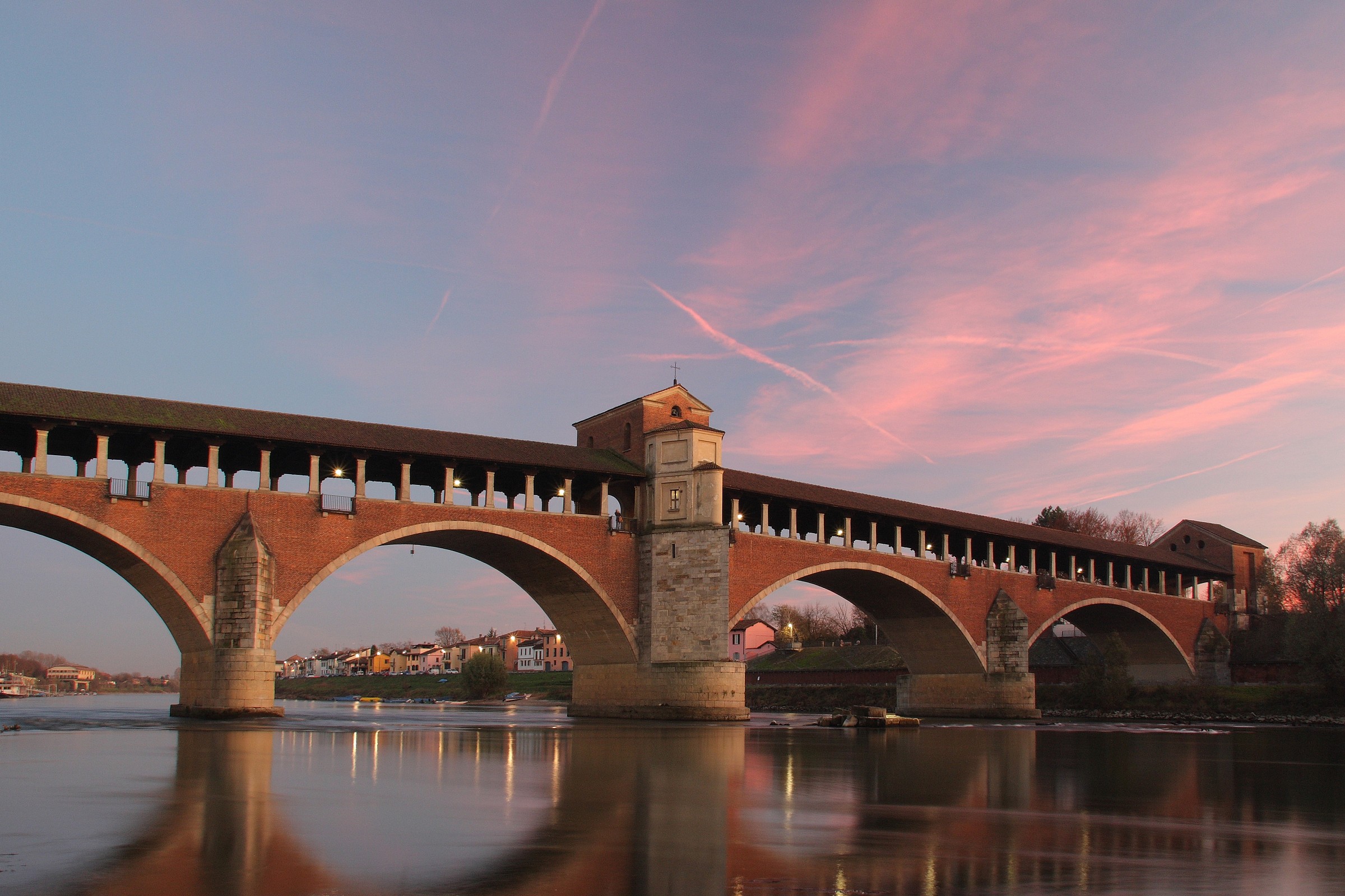 Covered Bridge at sunset