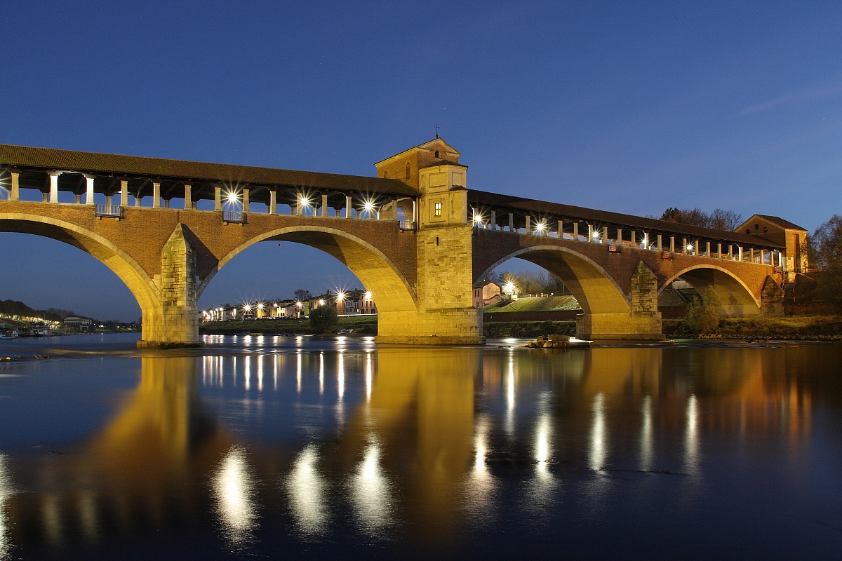 Covered Bridge at night