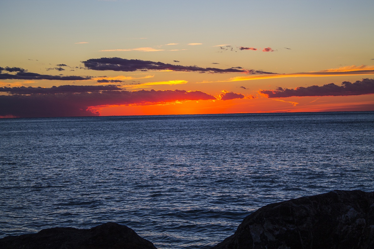 Tramonto sulle 5 terre